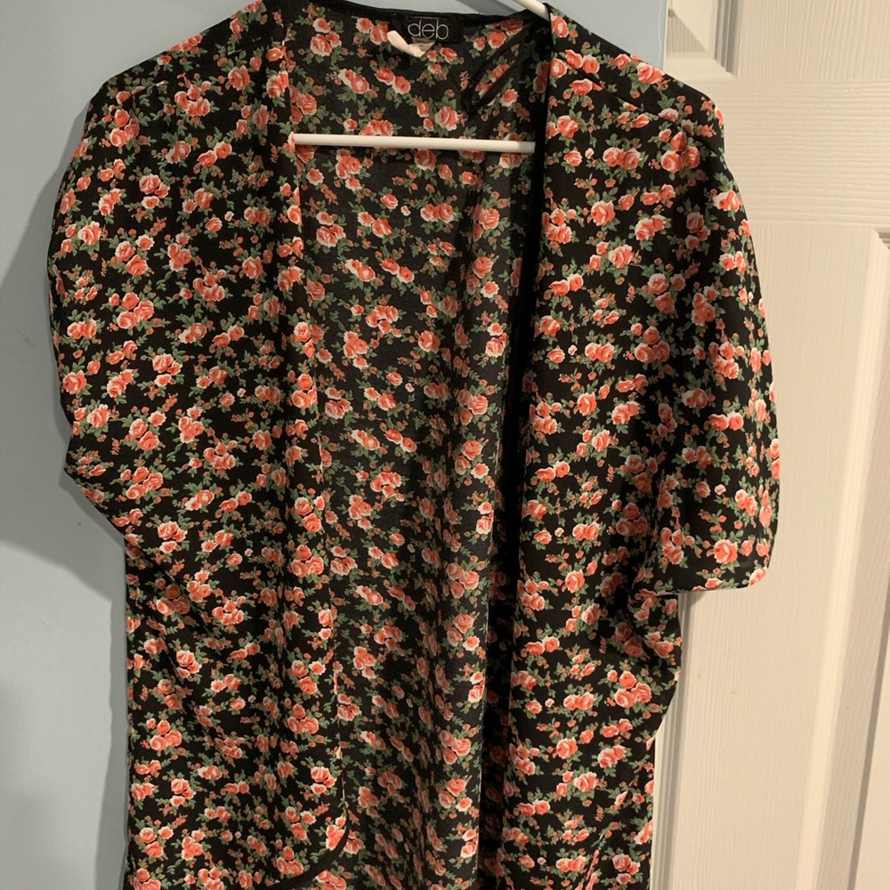Floral patterned cardigan